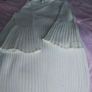Creamy White Knit Dress